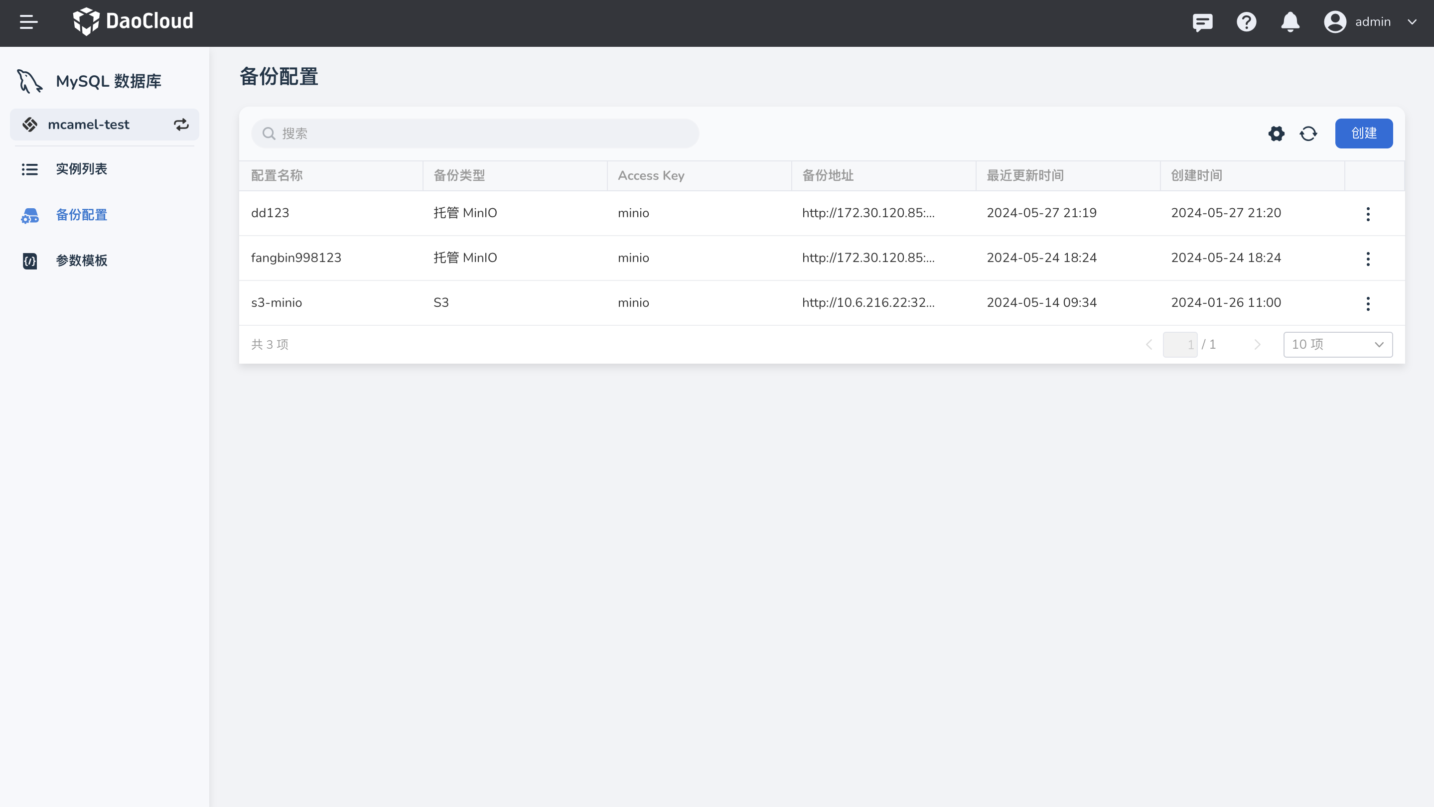 mysql-backup-config